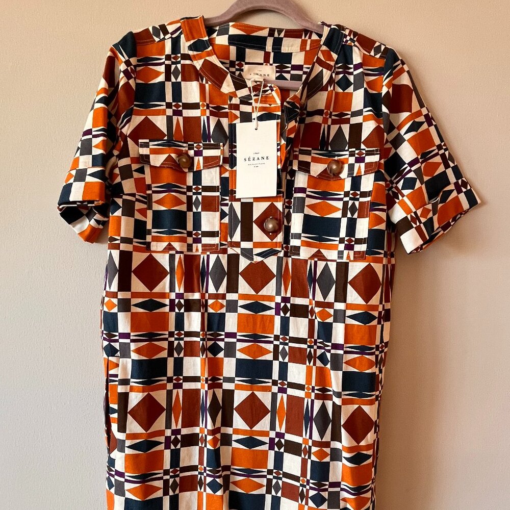 Sezane Lulu Dress Ditsies 70s - Size 38 - Picture 3 of 7